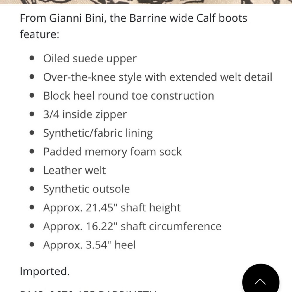 Gianni Bini barrine NWT over the knee boots Suede size 6 - Picture 7 of 7